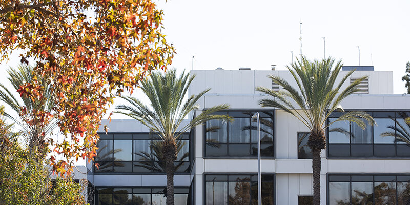 Day time view of the public Civic Center of Garden Grove, California, USA.